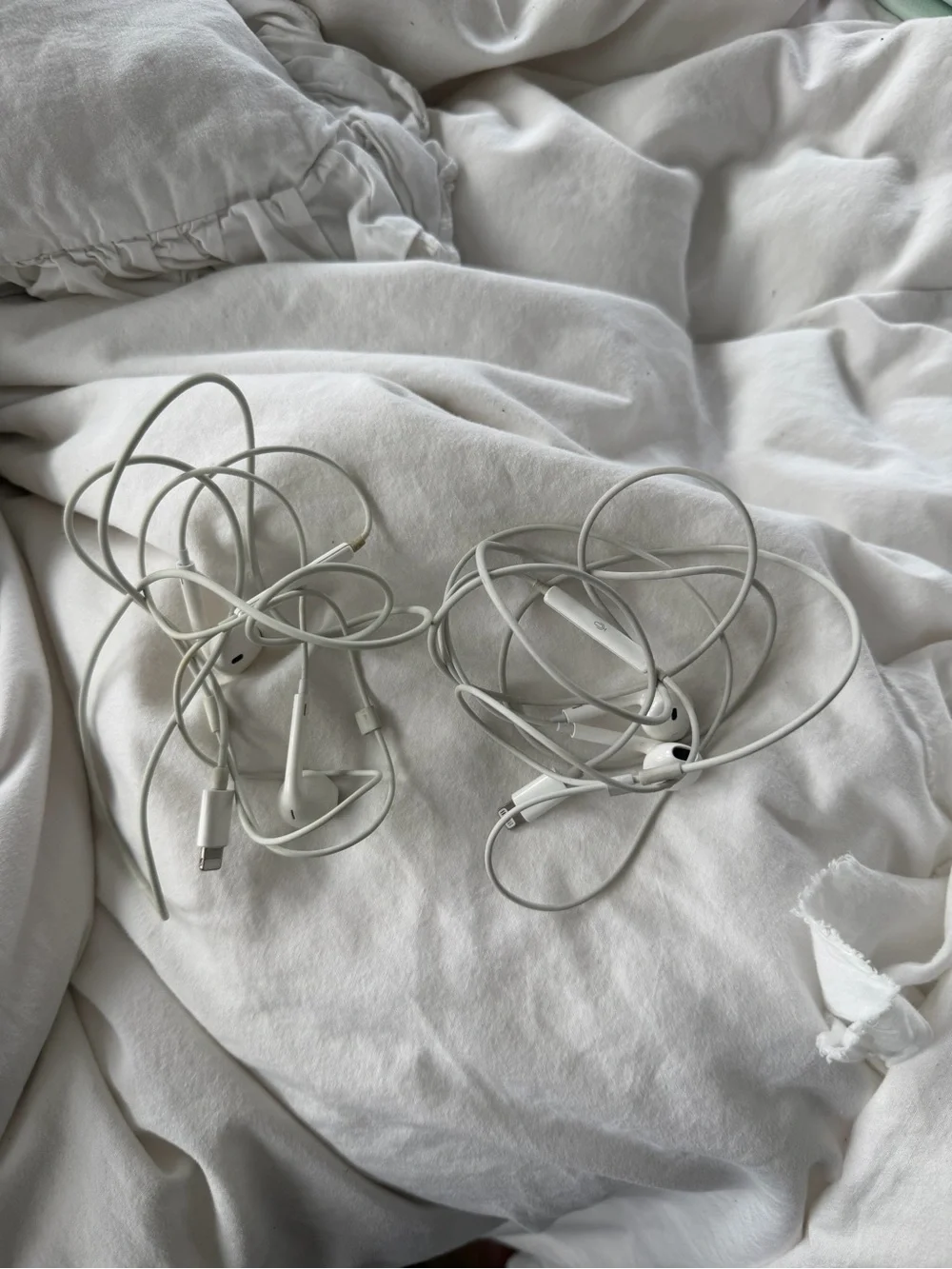 2x Wired Earbuds Headphones with Lightning Connector